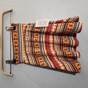 LULAROE 2 Kids Azure Patterned Circle Skirt